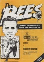 Barnet v Boston United 12-Sep-1989