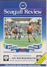 Brighton and Hove Albion v AFC Bournemouth 10-Sep-1988