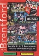 Brentford v AFC Bournemouth 22-Feb-1997