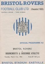 Bristol Rovers v Bournemouth & Boscombe Athletic 31-Mar-1964