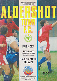 Aldershot Town v Bracknell Town 14-Aug-1993