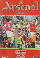 Arsenal v Bradford City 25-Aug-1999
