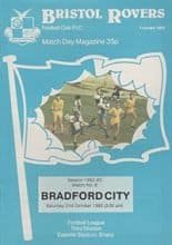 Bristol Rovers v Bradford City 02-Oct-1982