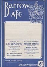 Barrow v Bradford City 03-Oct-1964
