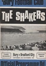 Bury v Bradford City 08-Nov-1969