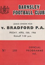 Barnsley v Bradford Park Avenue 15-Apr-1966