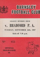 Barnsley v Bradford Park Avenue 26-Sep-1967