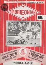 Airdrieonians v Brechin City 08-Sep-1990