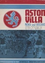 Aston Villa v Brighton and Hove Albion 03-Oct-1970