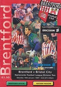 Brentford v Bristol City 18-Jan-1997