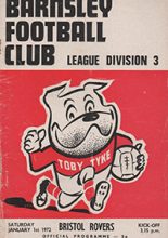 Barnsley v Bristol Rovers 01-Jan-1972