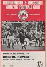 Bournemouth and Boscombe Athletic v Bristol Rovers 25-Oct-1969