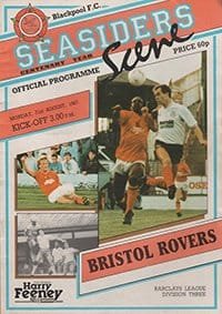 Blackpool v Bristol Rovers 31-Aug-1987