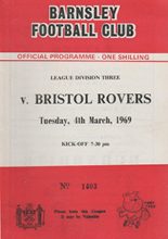 Barnsley v Bristol Rovers 04-Mar-1969