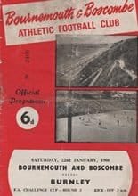 Bournemouth and Boscombe Athletic v Burnley 22-Jan-1966