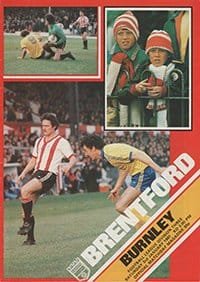 Brentford v Burnley 03-Jan-1981