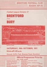 Brentford v Bury 16-Oct-1971