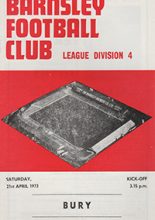 Barnsley v Bury 21-Apr-1973