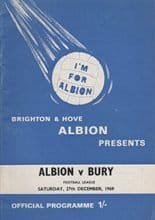 Brighton and Hove Albion v Bury 27-Dec-1969