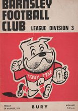 Barnsley v Bury 28-Aug-1970