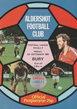 Aldershot v Bury 05-Sep-1980