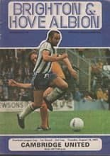Brighton and Hove Albion v Cambridge United 16-Aug-1977