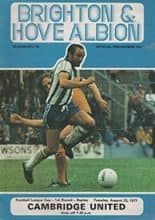 Brighton & Hove Albion v Cambridge United 23-Aug-1977