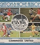 Brighton and Hove Albion v Cambridge United 28-Aug-1979