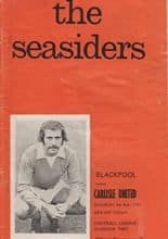 Blackpool v Carlisle United 04-Nov-1972