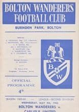 Bolton Wanderers v Carlisle United 04-May-1966