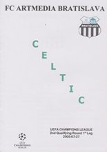 Artmedia Bratislava v Glasgow Celtic 27-Jul-2005