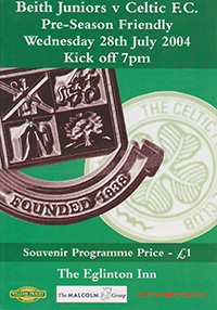 Beith Juniors v Glasgow Celtic 28-Jul-2004