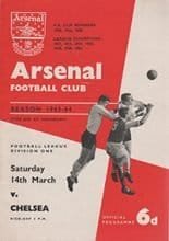 Arsenal v Chelsea 14-Mar-1964
