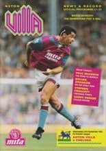 Aston Villa v Chelsea 02-Sep-1992