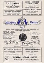 Banbury United v Cheltenham Town 28-Sep-1974