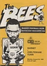 Barnet v Cheltenham Town 28-Aug-1989