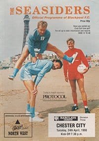 Blackpool v Chester City 24-Apr-1990