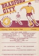 Bradford City v Chester 25-Aug-1964