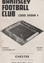 Barnsley v Chester 30-Sep-1972