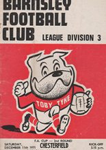 Barnsley v Chesterfield 11-Dec-1971
