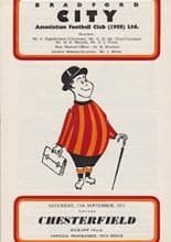 Bradford City v Chesterfield 11-Sep-1971