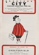 Bradford City v Chesterfield 13-Aug-1969