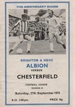 Brighton and Hove Albion v Chesterfield 27-Sep-1975