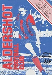 Aldershot v Colchester United 14-Sep-1982