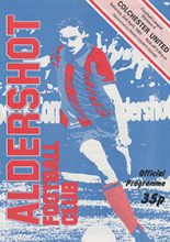 Aldershot v Colchester United 02-Apr-1983