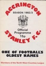Accrington Stanley v Congleton Town 06-Oct-1982