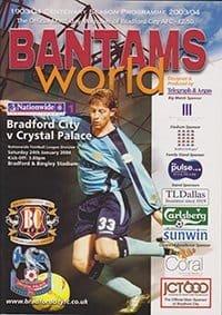Bradford City v Crystal Palace 24-Jan-2004