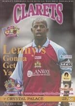 Burnley v Crystal Palace 31-Aug-2002