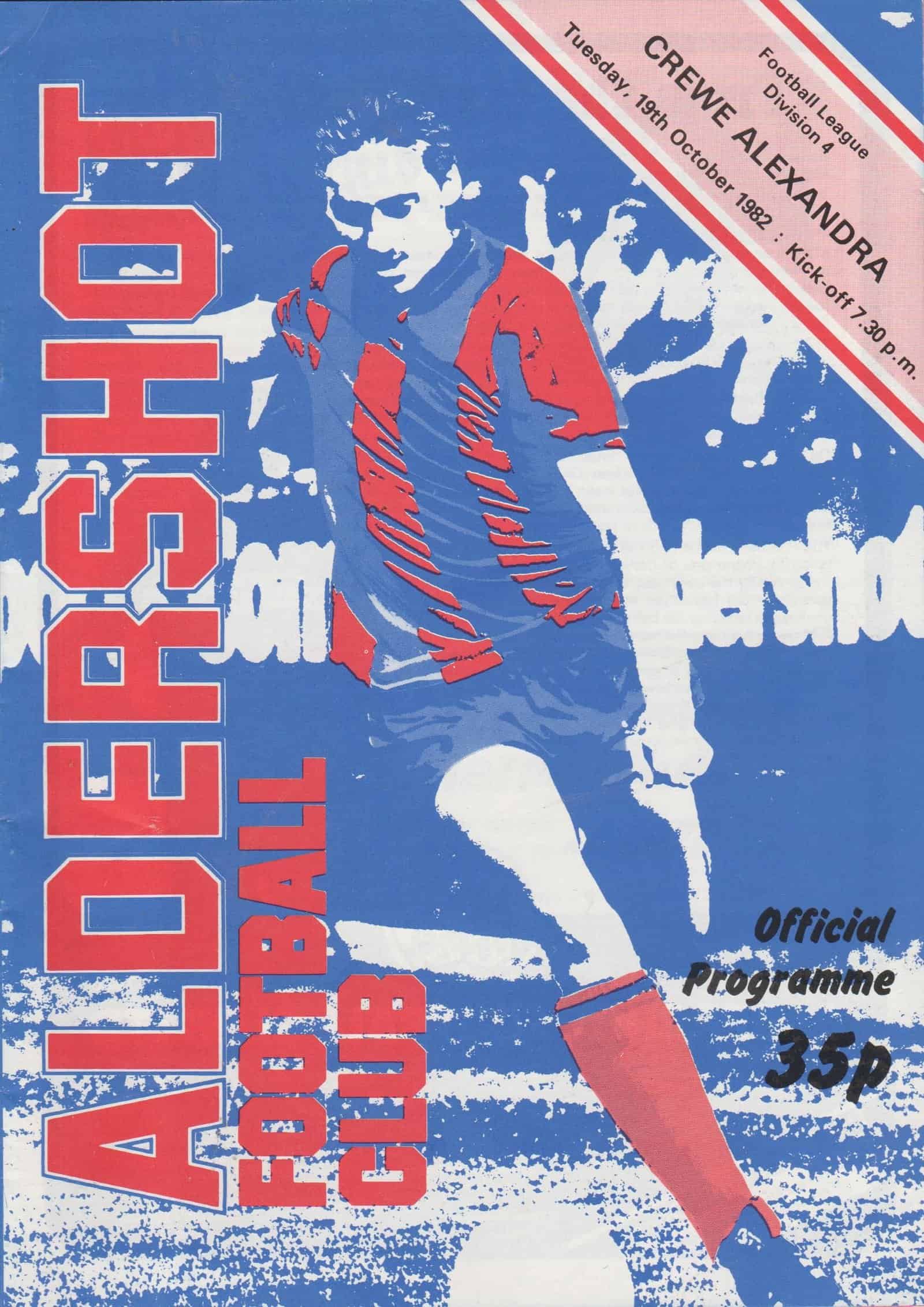 Aldershot v Crewe Alexandra 19-Oct-1982