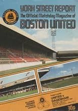 Boston United v Dagenham 14-Aug-1982